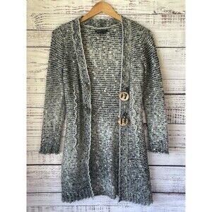 BCBG Max Azria Tan/Brown Sweater Coat/Duster Size Small